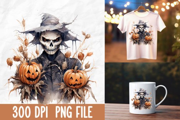 Download Grunge Gothic Spooky Skeleton Scarecrow - Premium Resources